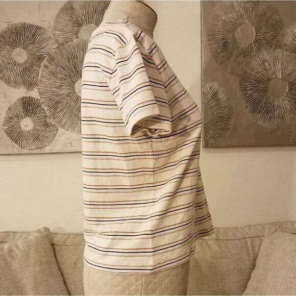 Madewell Radio Boxy Tee in Cohen Stripe sz XS - Picture 5 of 8